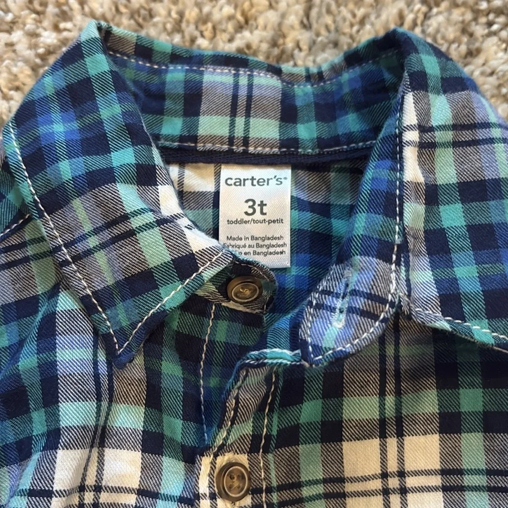 Carter's Plaid Button Down Shirt